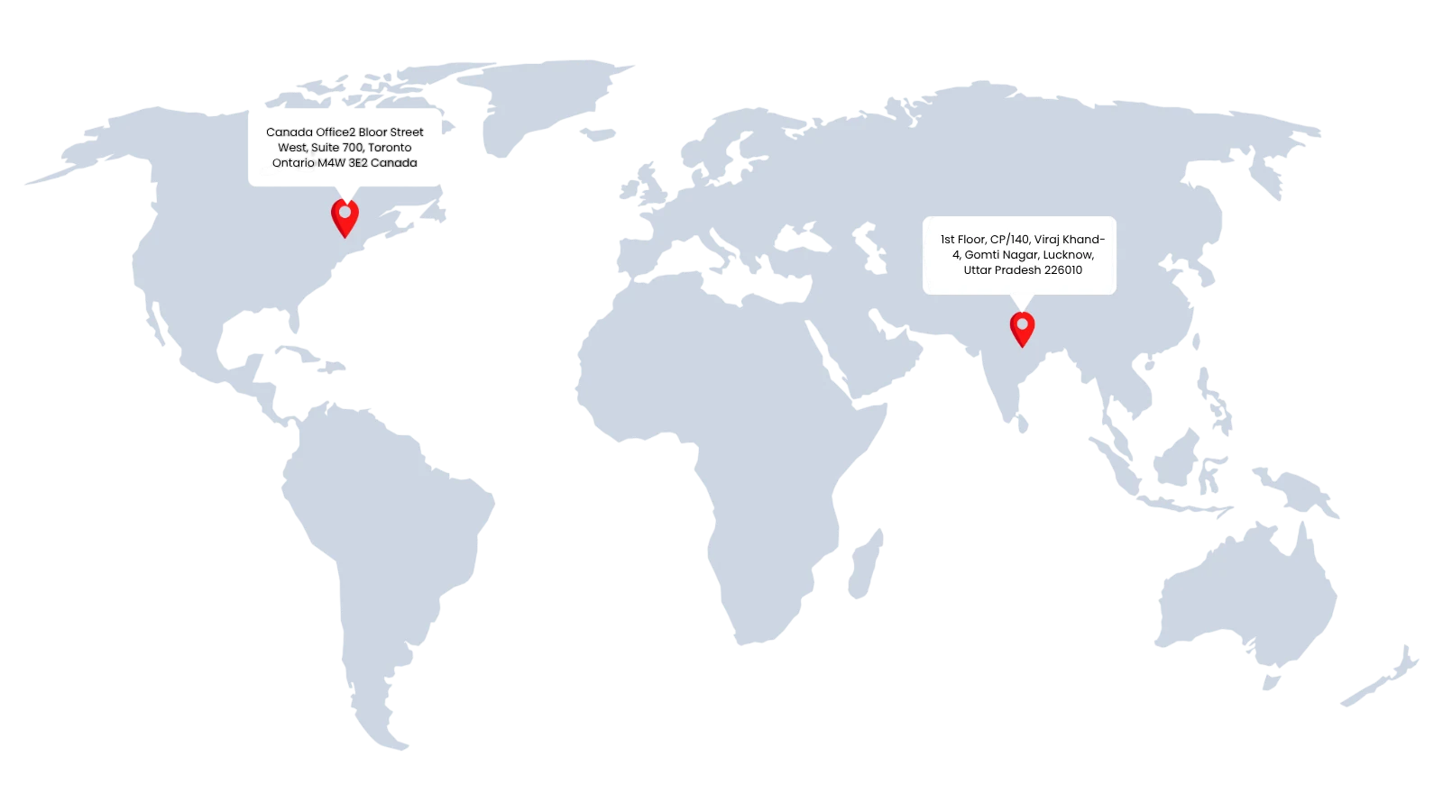 Global delivery map