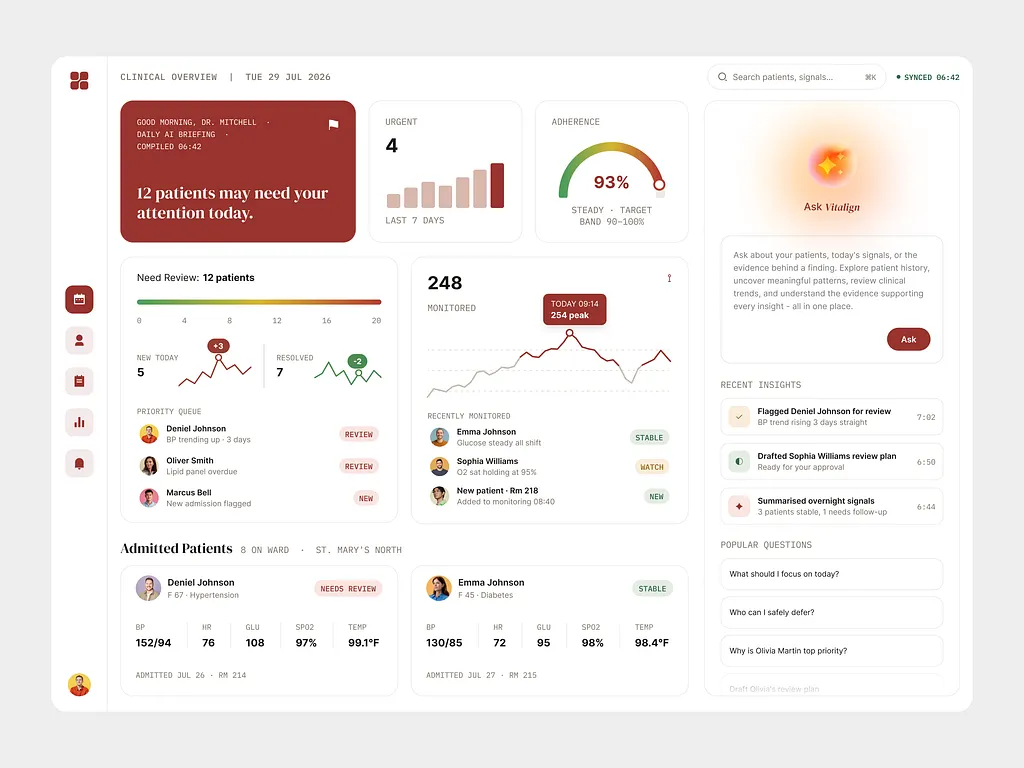 Doctor reviewing a HIPAA-compliant cloud application