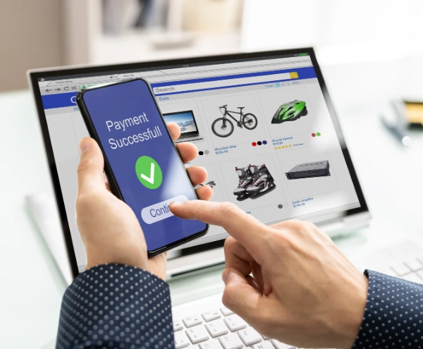 Tablet and phone displaying a polished modern online store collection and checkout