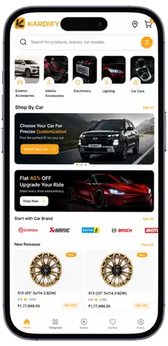 Android sample screen - Order tracking app