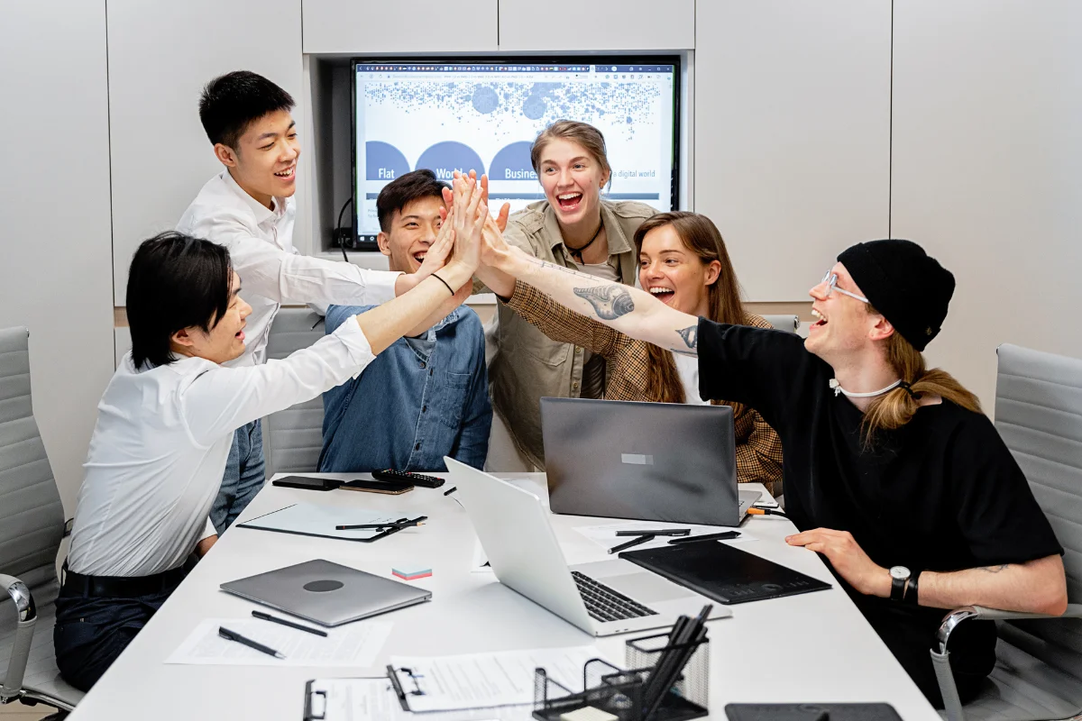 Softfix web application development team collaborating